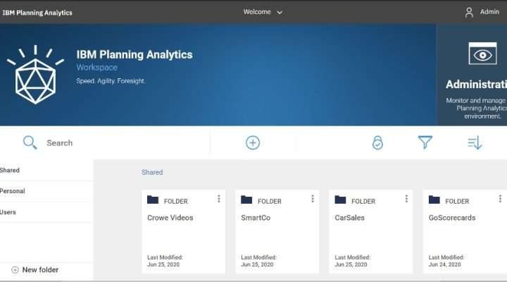 Planning Analytics Workspace