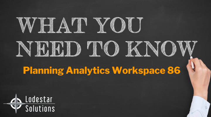 Planning Analytics Workspace 86