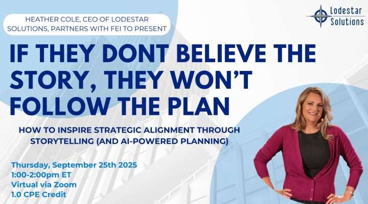 If they don't believe the story they won't follow the plan webinar banner with photo of Heather Cole
